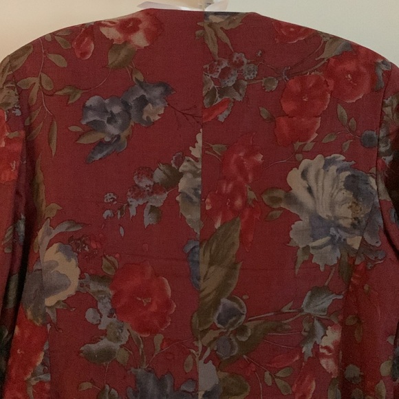 Jones New York Linen Jacket: Tailored, Fully Lined, Pockets, Vintage, Structured - Picture 5 of 13